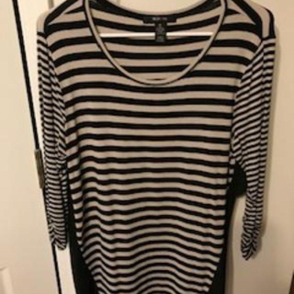 Black and Beige Top